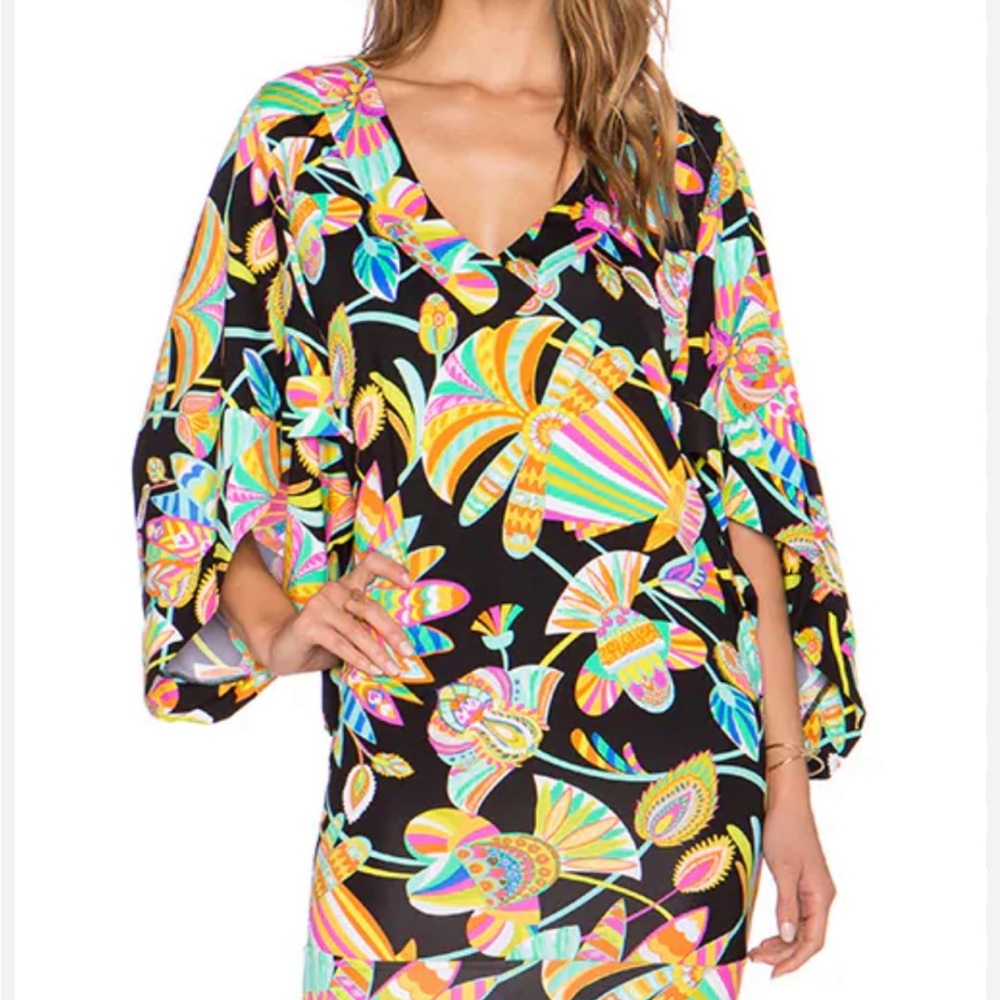 Trina Turk Tahitian Floral Cover-Up – Size Large